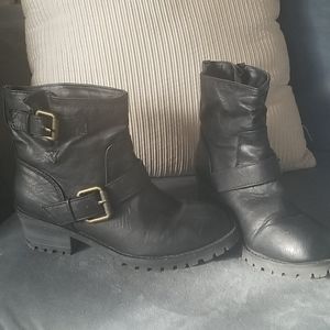 Maurices Black moto boots